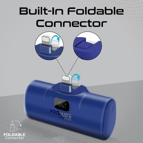 بطارية متنقلة ميني 5000 مللي امبير بمنفذ آيفون لاي...