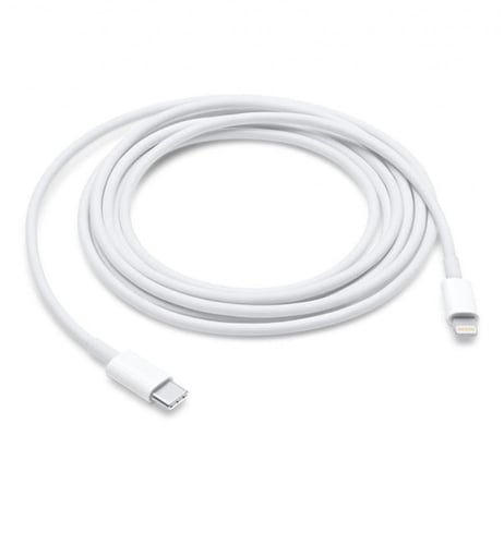 سلك شاحن ايفون PD -يدعم الشحن السريع -لون ابيض