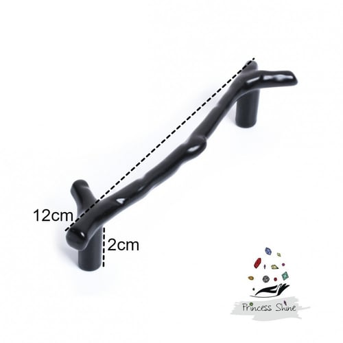 331 - مقبض فرع شجرة كبير اسود ( قطعتين )