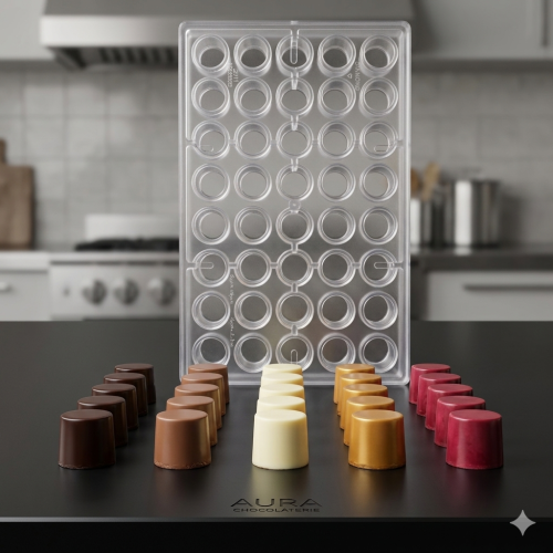 قالب شوكولاتة دائري مقارب لقالب الموف بجودة عالية...