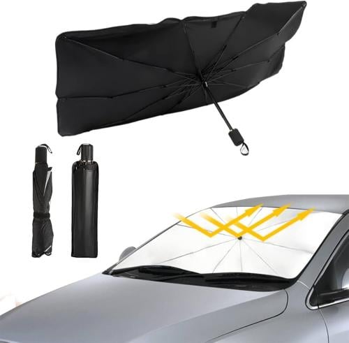 Car Windshield Sun Shade Umbrella - Foldable Car U...