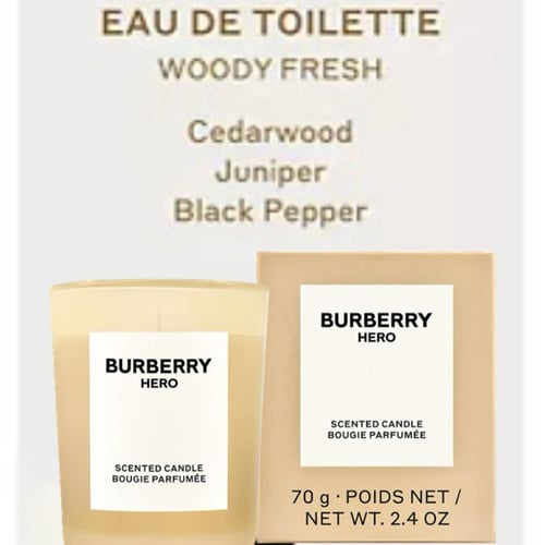 Burberry Hero Candle ٧٠ غم شمعة بربري هيرو المعطره