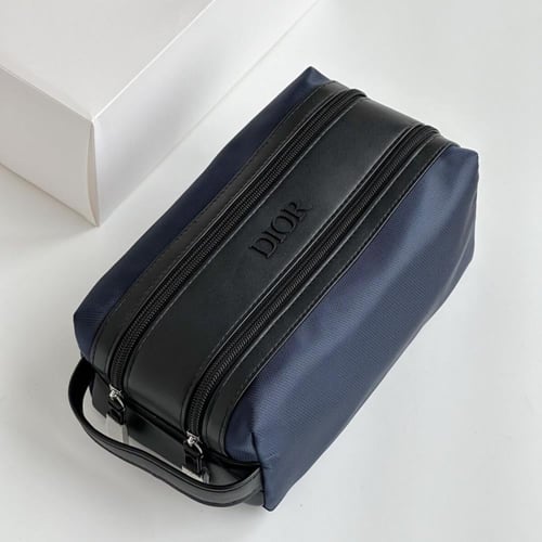 Dior Pouch Navy Blue & Black for Man