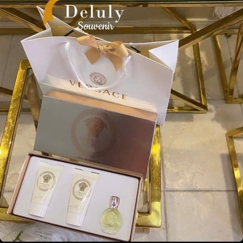 طقم فيرساتشي ايروس الذهبي مع كيس