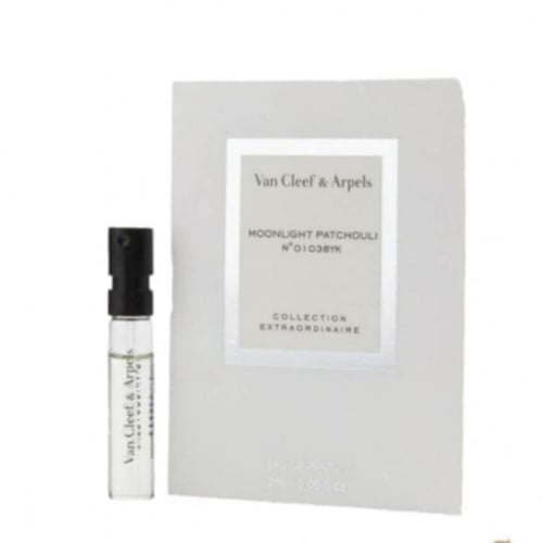 علبة مرايا رمادي مع عطر فان كليف باتشولي امبوله