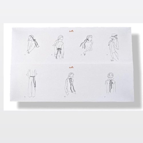 علبة ايرمز اصليه / علبة سكارف فارغة