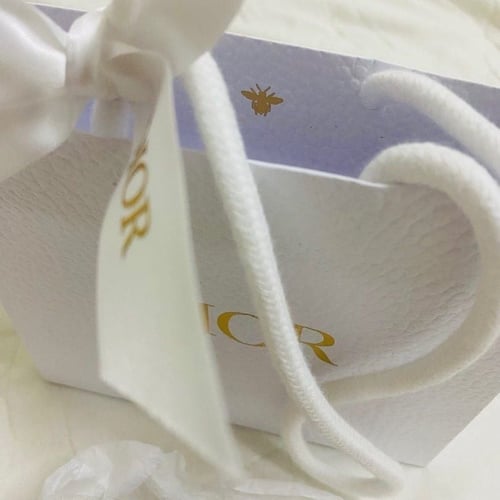 Dior Black Leather Mirror