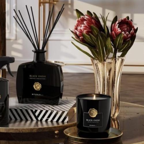 مجموعة اصلية من ريتوالز: شمعه كبيره و فواحة معطرة...