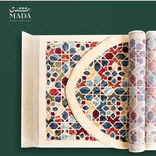 طقم سجادة صلاة مِحْارب كشميري مع إحرام صلاة سحاب (...