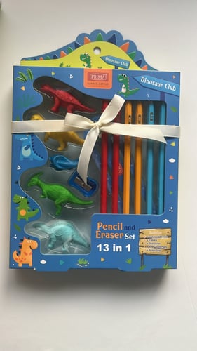 10 علب هدايا اطفال بثيم الديناصور مع شريط