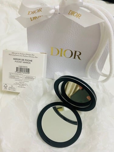 Dior Black Leather Mirror