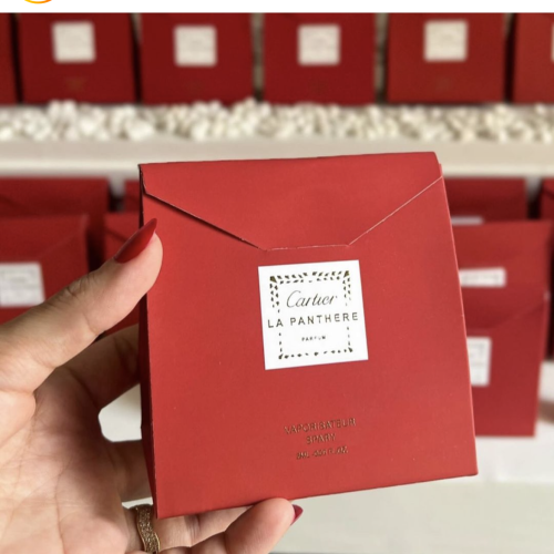 10 توزيعات عطر كارتيه (كارتير) مع كيس تصنيع مع بصم...