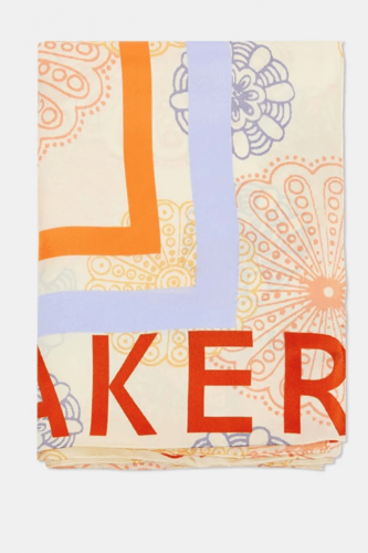 TED BAKER Summer Bloom Mandala Dot Silk Square Sca...