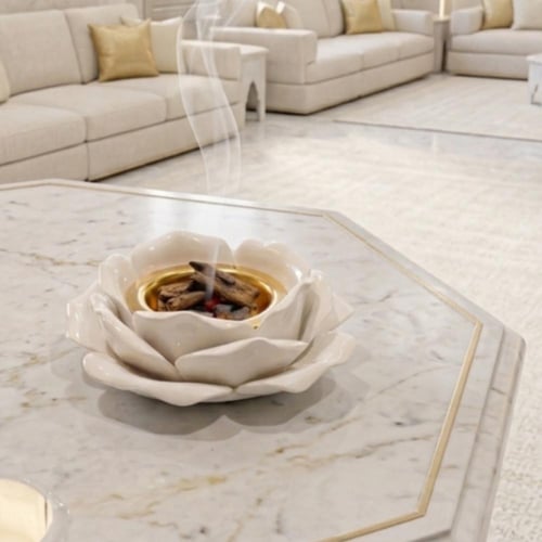 مبخرة وردة السيراميك