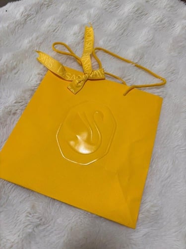 كيس سواروفسكي مع شريط - اصفر اصلي