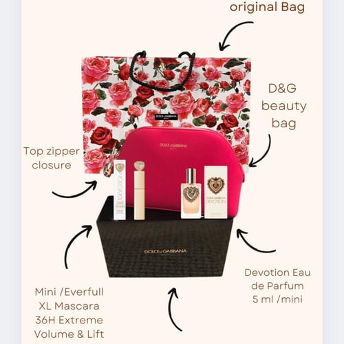 طقم دولتشي اند غبانا ( ٣ قطع مع علبه و كيس: شنطة +...