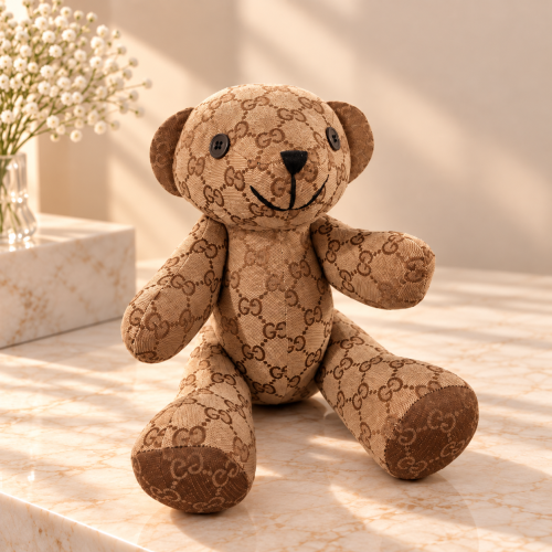 Gucci Monogram Teddy Bear Plush Toy