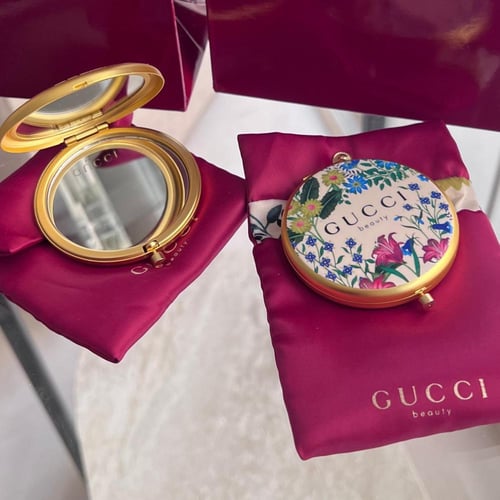 مرايا قوتشي فلورا الانيقة مع حافظة قماشية - اضافة...