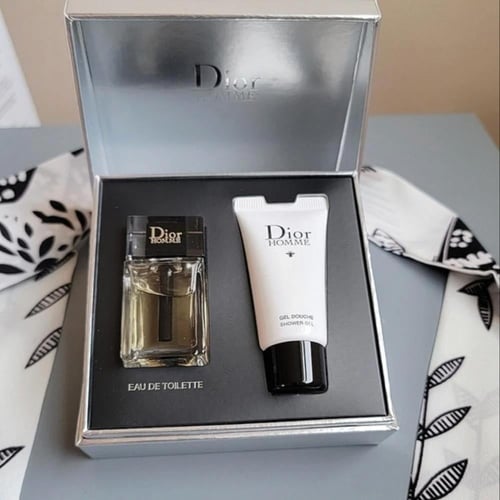 طقم ديور هوم الرجالي الاصلي مع كيس Dior Homme set
