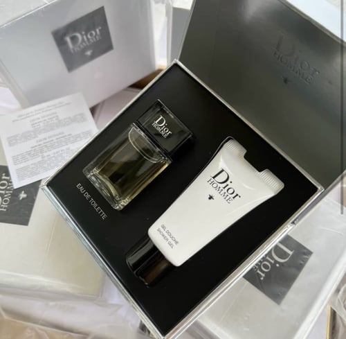 طقم ديور هوم الرجالي الاصلي مع كيس Dior Homme set