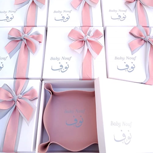 قطعة جلد للمجوهرات مع علبه خارجية بدون طباعه