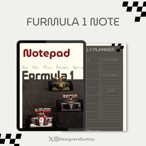 ️ Formula 1 Notepad
