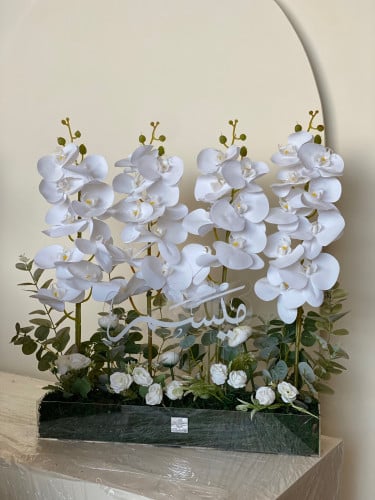 ورد طاولة اوركيد مقاس 50 سم