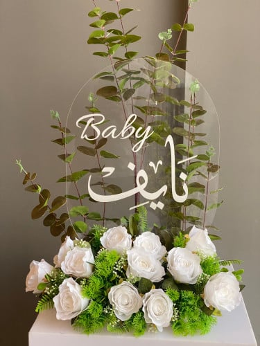 ستاند اكريلك شفاف مقاس 42*30