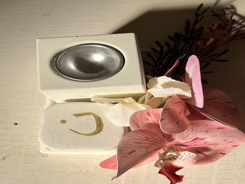 ميني مجموعة مزينه بزهر الأوركيد الوردي