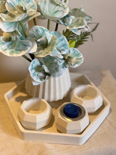 مجموعة مزينه بالتوليب السماوي