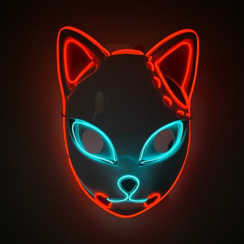 ماسك قاتل الشياطين ( اضاءة زرقاء )