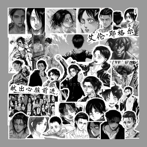 ستيكرز هجوم العمالقة (10 حبات)