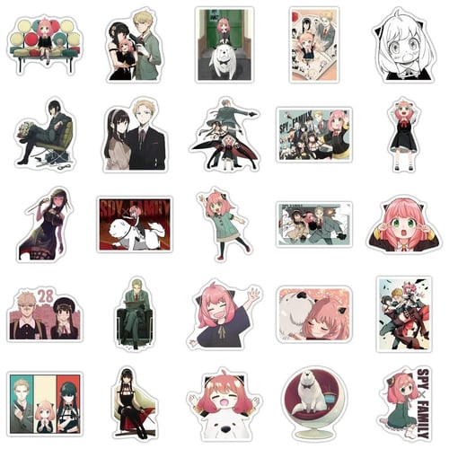 ستيكرز سباي فاميلي (10 حبات)