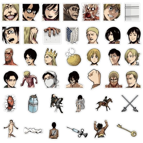 ستيكرز هجوم العمالقة (40 حبة)