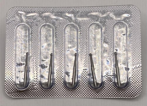 Round Carbide burs 5 pcs/blister