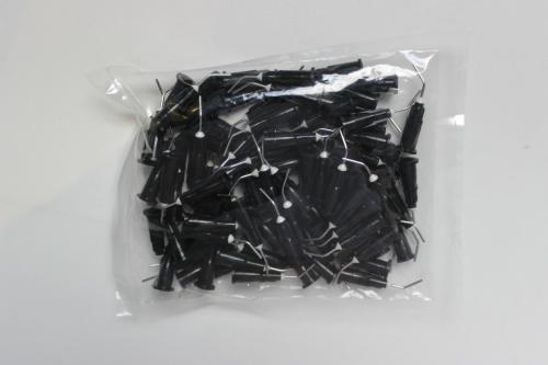 Pre-bent needle flow tip