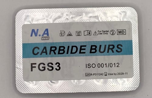 Round Carbide burs 5 pcs/blister