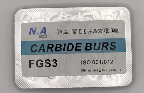 Round Carbide burs 5 pcs/blister