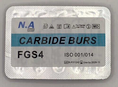 Round Carbide burs 5 pcs/blister