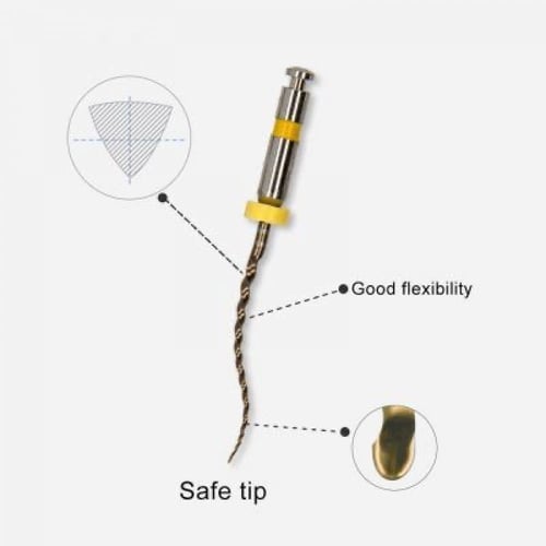 N.A Rotary Files Sup Taper Gold