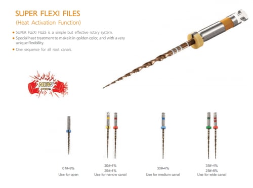 N.A Rotary Files Sup Taper Gold