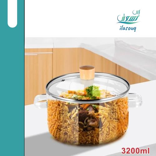 قدر طبخ زجاجي 3.2 لتر من DLC
