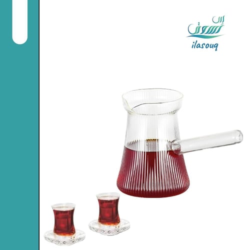 إبريق الشاي الزجاجي 400 مللي من DLC