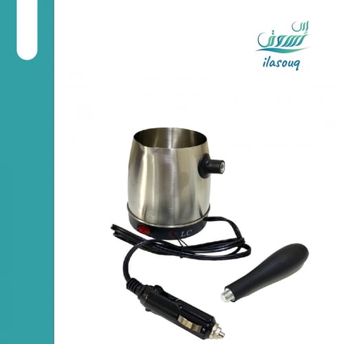 غلاية مياه وصانعة قهوة تركي ستيل 120 واط للسيارة