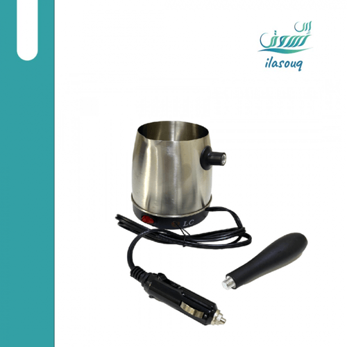 غلاية مياه وصانعة قهوة تركي ستيل 120 واط للسيارة