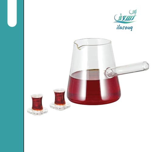 إبريق الشاي الزجاجي 400 مللي من DLC