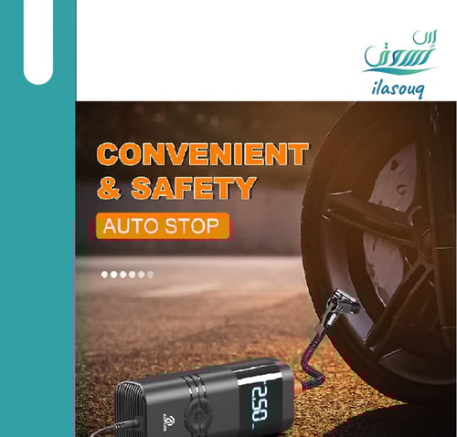 منفاخ إطارات ضاغط الهواء المحمول: 12 فولت DC مضخة...