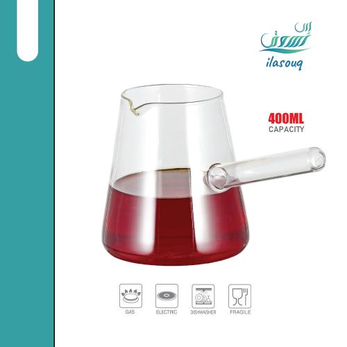 إبريق الشاي الزجاجي 400 مللي من DLC
