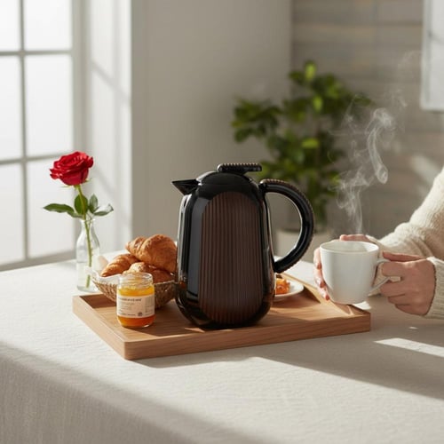 ترامس شاي و قهوة خشبي ٥٠٠مل KR-6961