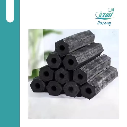 فحم جوز الهند الطبيعي بشكل سداسي